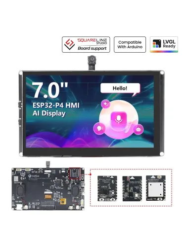 7inch |ESP32-P4 HMI AI Display 1024x600 IPS Touch Screen with WiFi 6 Compatible with Arduino/LVGL