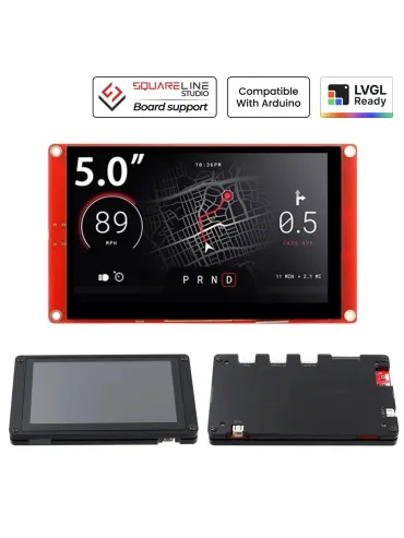 5.0"-HMI ESP32 Display 800x480 RGB TFT LCD Touch Screen Compatible with Arduino/LVGL/ PlatformIO/Micropython