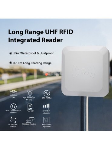 Long Rang RFID reader for Asset Inventory Management Access Control Marathon Race Timing System Integrated RFID UHF Reader