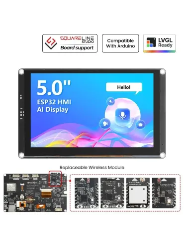5“ HMI|ESP32-S3 AI-Powered IPS Touch Screen (800x480)