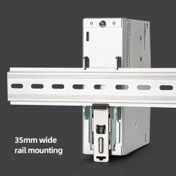 WDR-120-24 Industrial DIN Rail Power Supply (24V 5A 120W, 200-500VAC Wide Input)