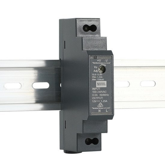 HDR-15 Series Ultra-Slim 15W DIN Rail Power Supply