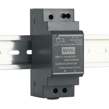HDR-30 Ultra-Slim Step-Shape DIN Rail Power Supply (12V/24V 30W)