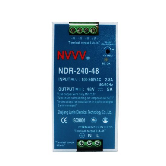 NDR-240-48 Industrial DIN Rail Power Supply 48V 5A 240W