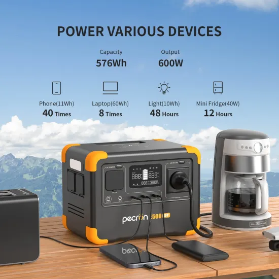PECRON E500LFP Portable Power Station 600W 576Wh