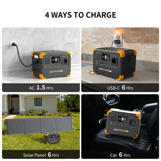 PECRON E500LFP Portable Power Station 600W 576Wh