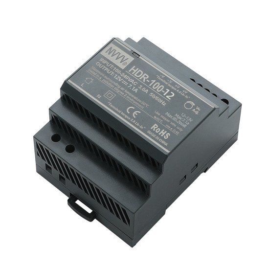 HDR-100 Ultra-Slim Industrial DIN Rail Power Supply 100W