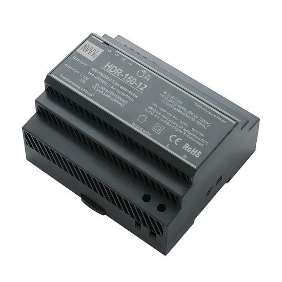 HDR-150W 110V/220V AC to DC 12V 24V Din Rail Switching Power Supply