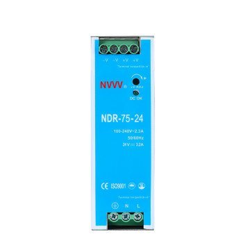 NDR-75-24 Ultra-Thin 24V DC 75W DIN Rail Power Supply