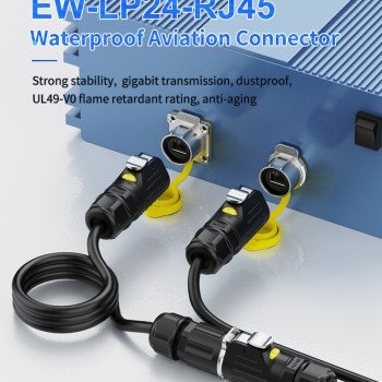 LP24-RJ45 Industrial Waterproof Circular Aviation Connector