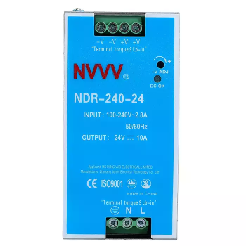 NDR-240-24 Industrial DIN Rail Power Supply 24V 10A 240W
