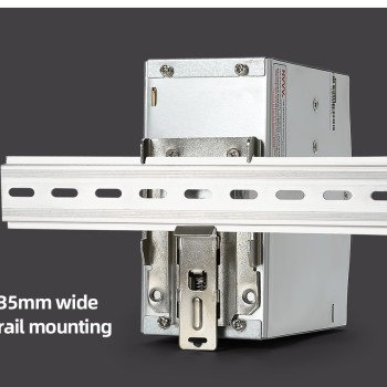 WDR-240-24 Industrial DIN Rail Switching Power Supply (24V 10A 240W, Ultra-Wide 180-550VAC Input)