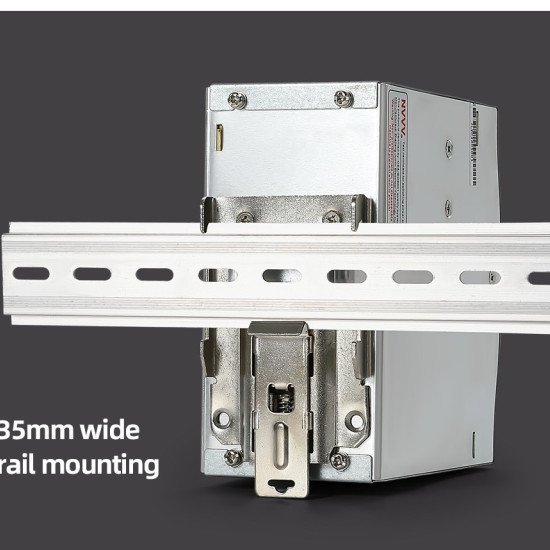 WDR-240-24 Industrial DIN Rail Switching Power Supply (24V 10A 240W, Ultra-Wide 180-550VAC Input)