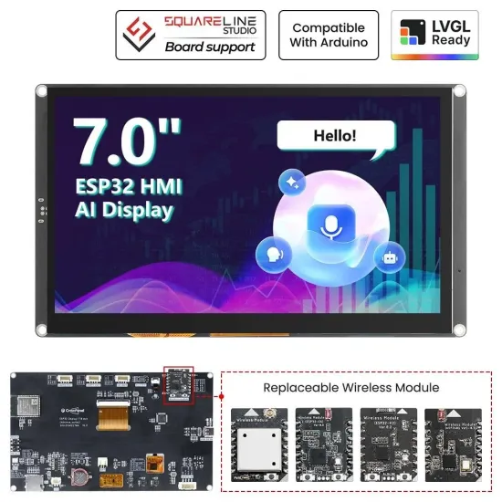 CrowPanel Advance 7-Inch ESP32-S3 HMI IPS Touch Display