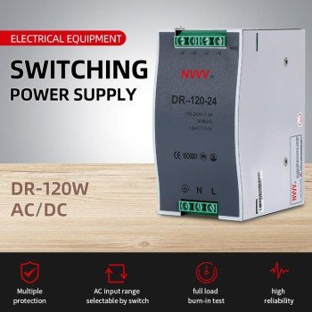AC to DC 120W 24V DIN Rail Industrial Switching Power Supply