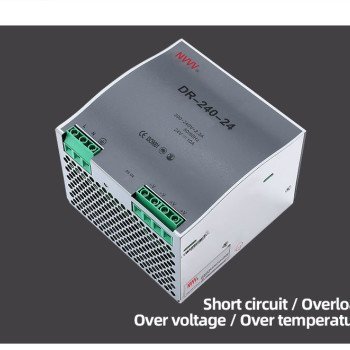 DR-240-24 Industrial DIN-Rail Switching Power Supply (24V 10A 240W)