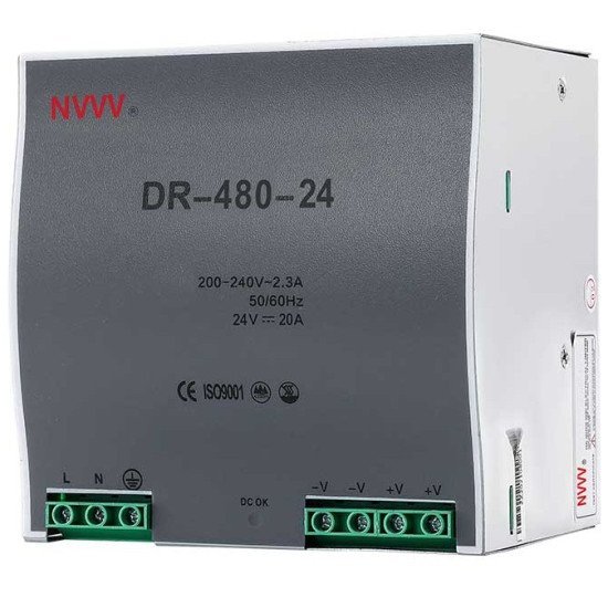 480W 48V 10A Industrial DIN Rail Switching Power Supply