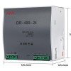 480W 48V 10A Industrial DIN Rail Switching Power Supply