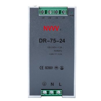 24V 75W Industrial DIN Rail Switching Power Supply (3.2A)