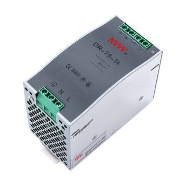 24V 75W Industrial DIN Rail Switching Power Supply (3.2A)