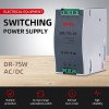 24V 75W Industrial DIN Rail Switching Power Supply (3.2A)