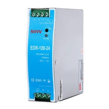 NDR-120-24 120W 24V 5A Industrial DIN-Rail Switching Power Supply