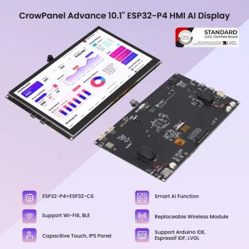 ESP32-P4 10.1-Inch HMI AI IPS Capacitive Touch Display (WiFi 6)