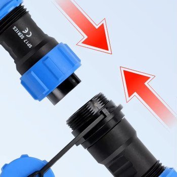 IP68 Waterproof Aviation Circular Connector Plug & Socket (2-16 Pin, 5A)