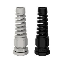 IP68 Spiral Strain Relief Nylon Cable Gland