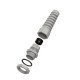 IP68 Spiral Strain Relief Nylon Cable Gland