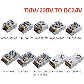 AC-DC 12V-24V Switch Mode Power Supply 15W-350W