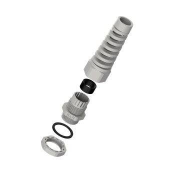 IP68 Spiral Strain Relief Nylon Cable Gland