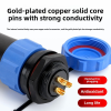 IP68 Waterproof Aviation Circular Connector Plug & Socket (2-16 Pin, 5A)