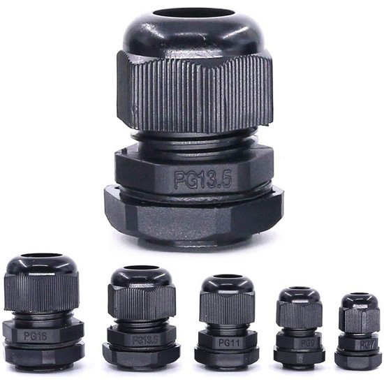 IP68 Nylon Waterproof Cable Gland PG Series (PG7 - PG42)