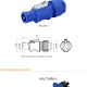 Circular Bayonet Audio Connector System (Plug and Socket)